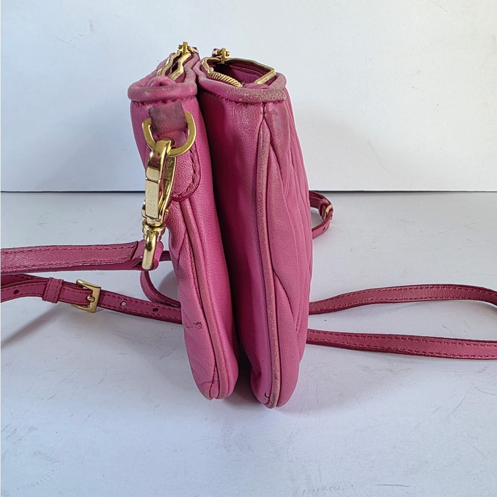 Miu Miu Pink Matelasse Shoulder Bag - Picture 4 of 7